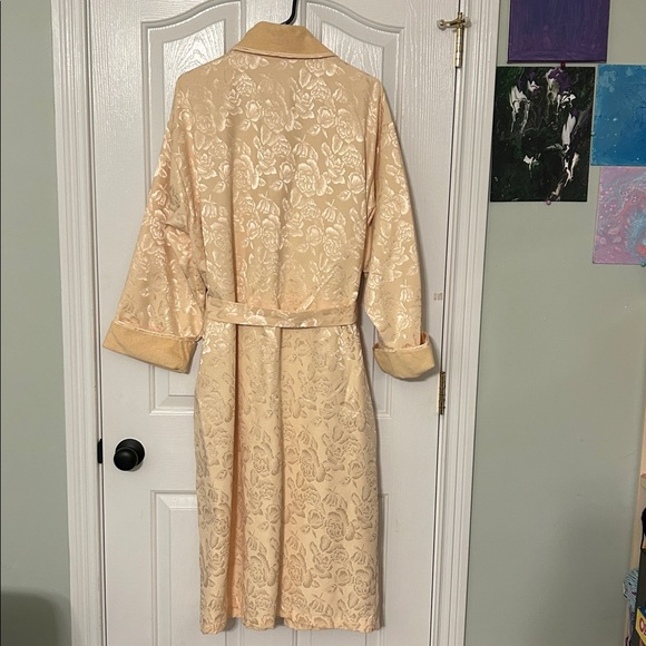 Vintage 80s Victorias Secret Gold Label Robe Lined Size Medium/Large EUC Rare - Picture 7 of 16